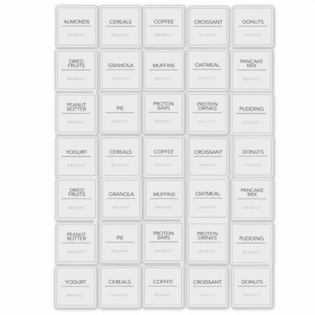 Etiketter för paneletiketter (Framsida)