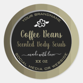 Etiketter för professionellens produktförpackning