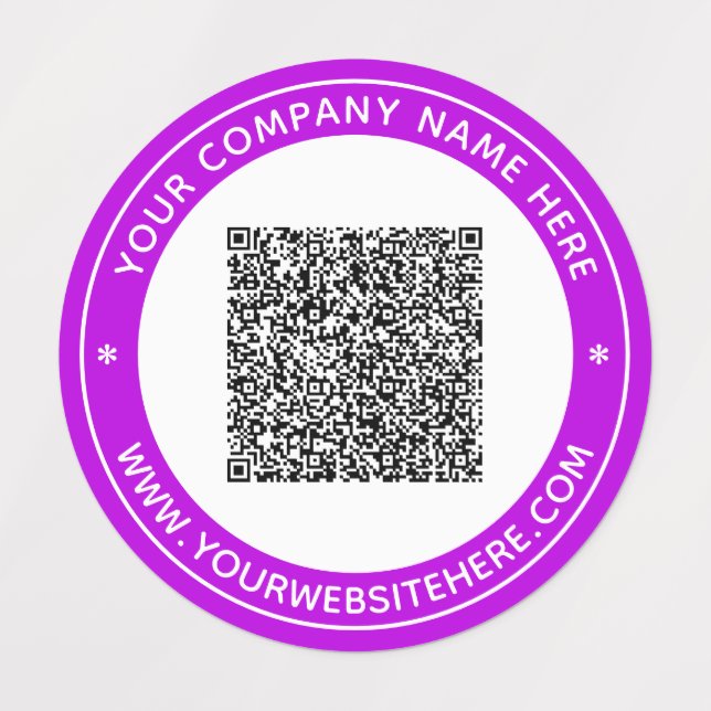 Etiketter för QR-kod och Färg-Personlig (Design 3)
