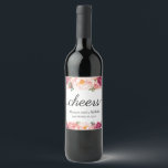 Etiketter för Rosa Blommigt Bröllop Vin<br><div class="desc">Vår rosa blomma bröllop vin för att dekorera vin flaskor som du serverar till dina gäster eller ge som favoriter. Använda Zazzles "Personalize this template" (Anpassa den här mallen) verktyg för att ange dina uppgifter. Om du vill ändra placeringen av textrutorna klickar du bara på knappen "Klicka för att anpassa...</div>