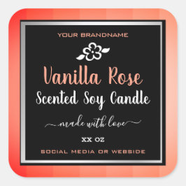 Etiketter för Rosa och svart produktförpackningar