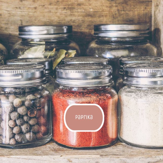 Etiketter för rundad spice Flaska (Skapare uppladdad)