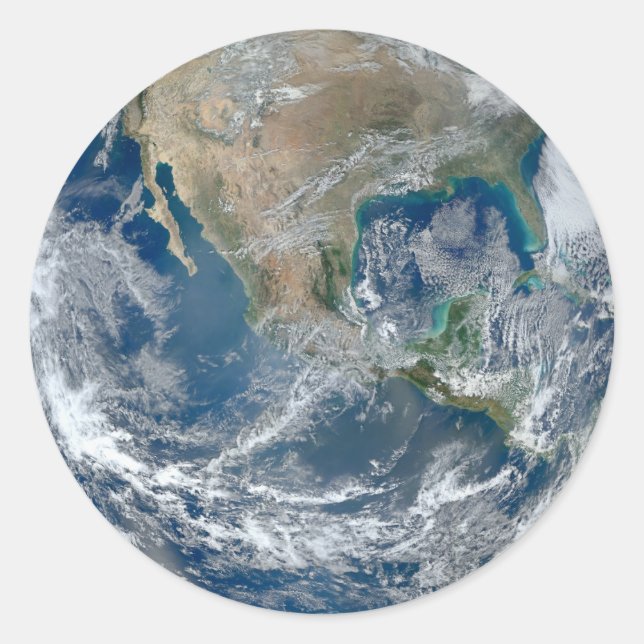Etiketter för rymdglober i Nordamerika (Framsida)