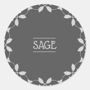 Etiketter för Sage Spice Burk