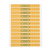 Etiketter för säkerhetsskylt för gyllene honeycomb