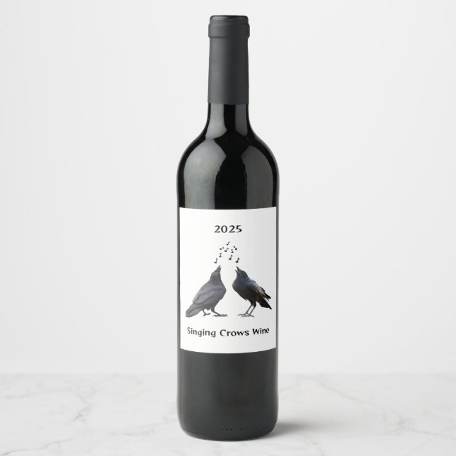 Etiketter för singel Kråka Vin (Framsida)