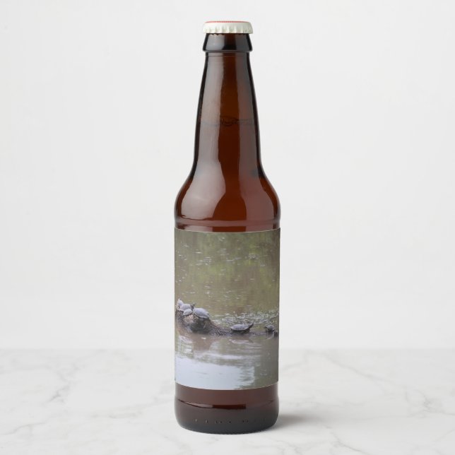 Etiketter för sköldpadda Flaska (Framsida)