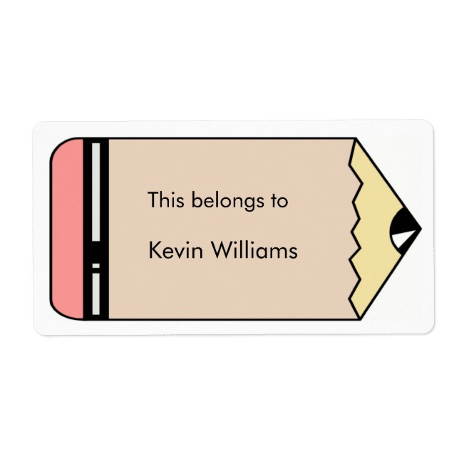 Etiketter för skolleveranser fraktsedel (Framsidan)