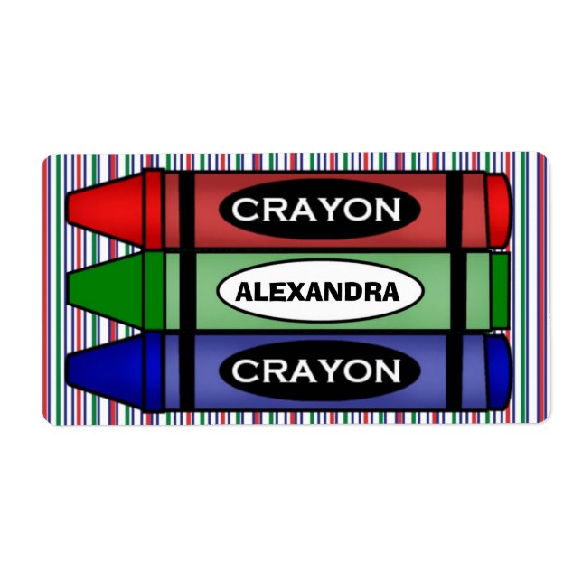 Etiketter för skolleveranser med namn fraktsedel (Framsidan)