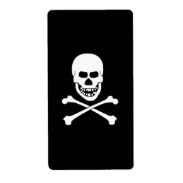 Etiketter för Skull & korsben Vin Fraktsedel