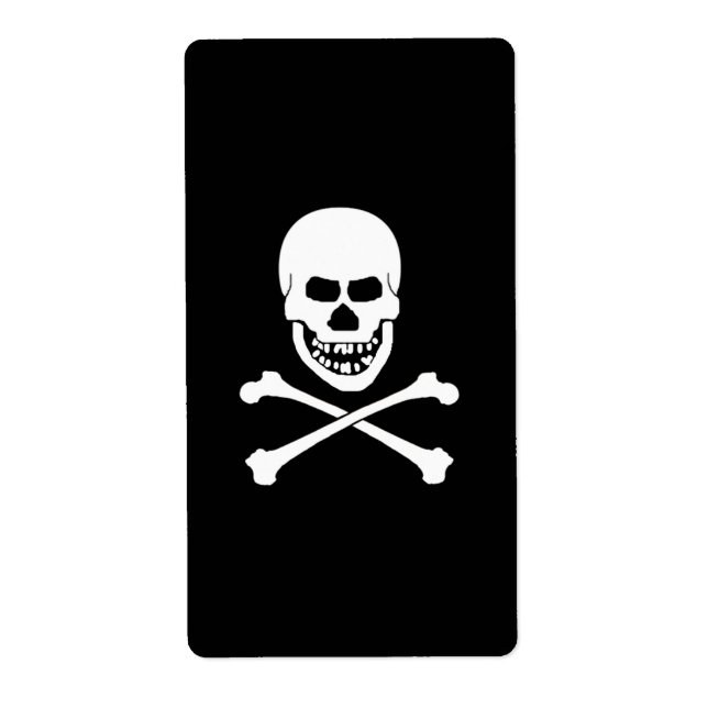 Etiketter för Skull & korsben Vin Fraktsedel (Framsidan)