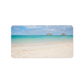 Etiketter för södra Stilla havet Adressetikett