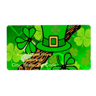 Etiketter för St. Patrick-Day Fraktsedel