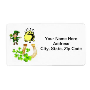 Etiketter för St. Patrick-Day Fraktsedel