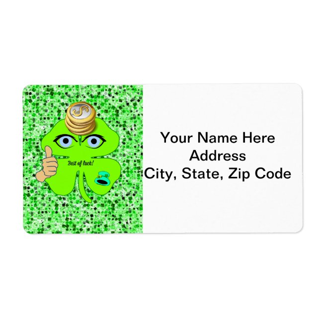 Etiketter för St. Patrick-Day Fraktsedel (Framsidan)