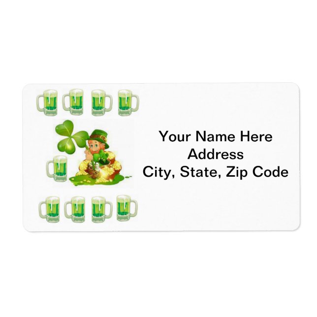Etiketter för St. Patrick-Day Fraktsedel (Framsidan)