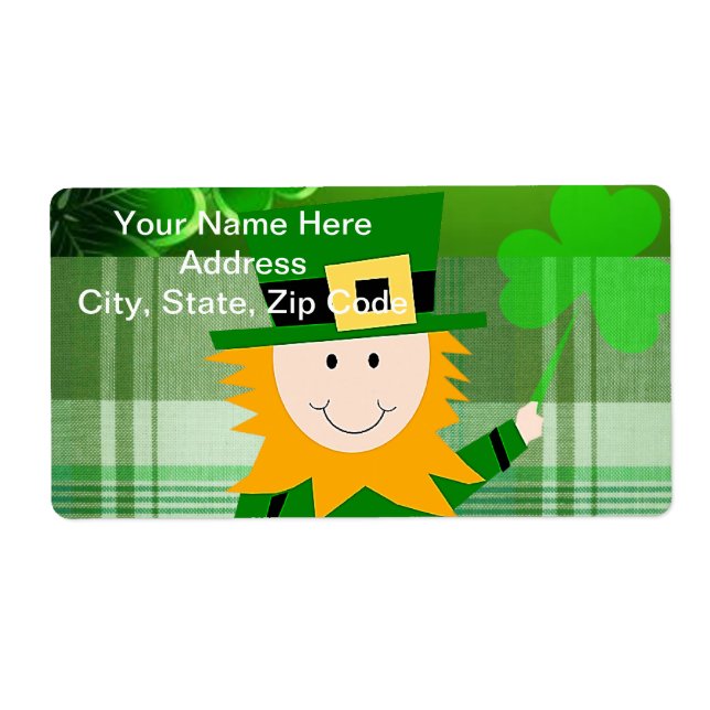 Etiketter för St. Patrick-Day Fraktsedel (Framsidan)