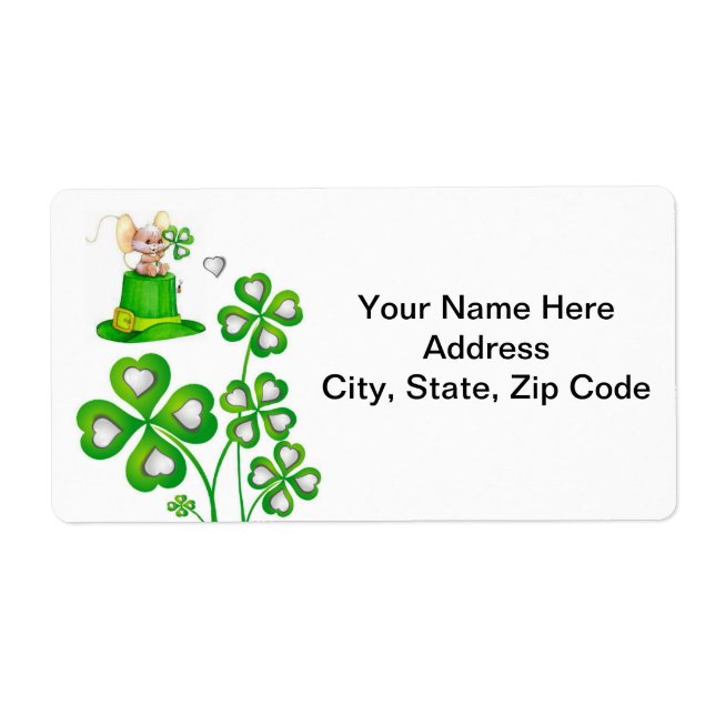 Etiketter för St. Patrick-Day Fraktsedel (Framsidan)