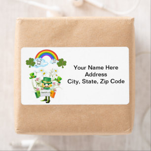 Etiketter för St. Patrick-Day Fraktsedel