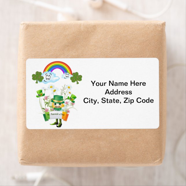 Etiketter för St. Patrick-Day Fraktsedel (Insitu)