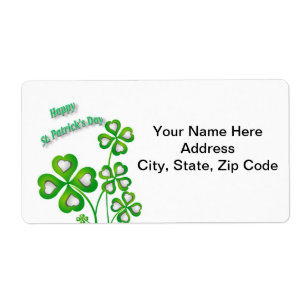 Etiketter för St. Patrick-Day Fraktsedel