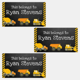 Etiketter för storskalig Personlig skolförråd