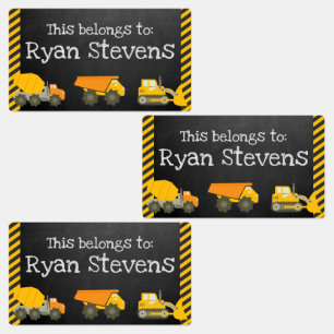 Etiketter för storskalig Personlig skolförråd