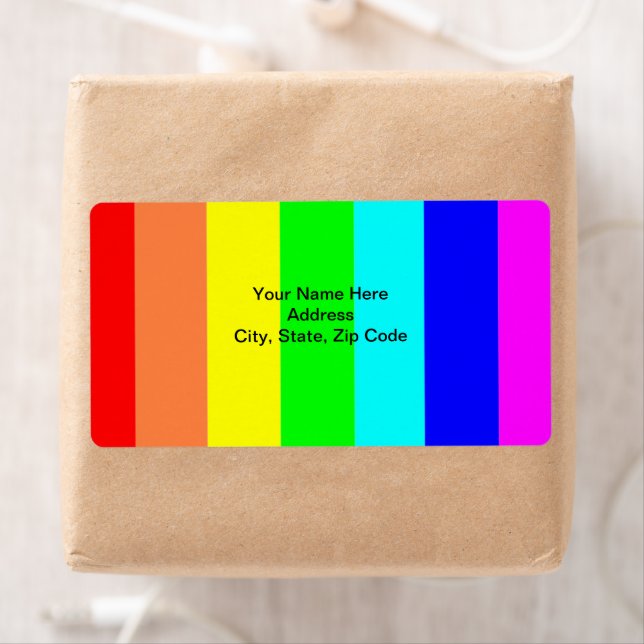 Etiketter för strimlad Färgad Fraktsedel (Insitu)