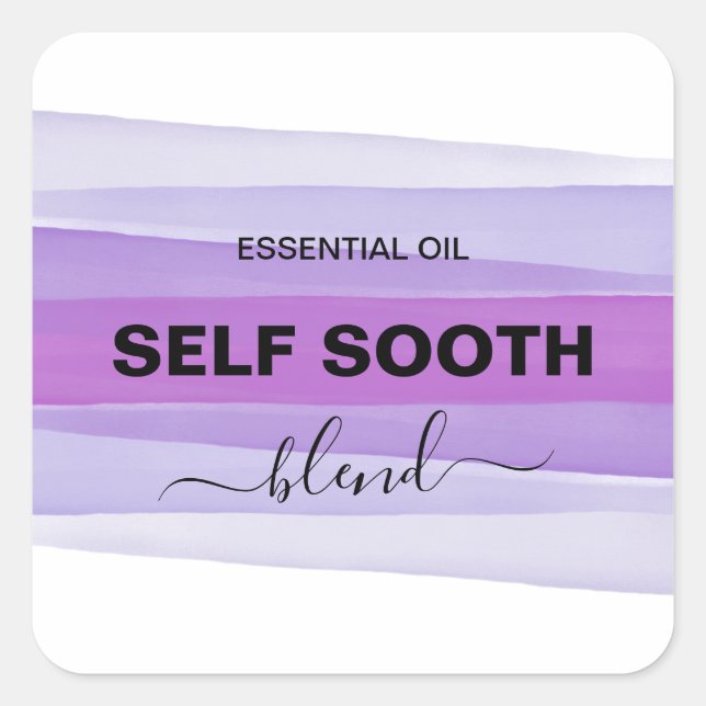 Etiketter för stripe Bläck Lila Roller Flaska (Framsida)