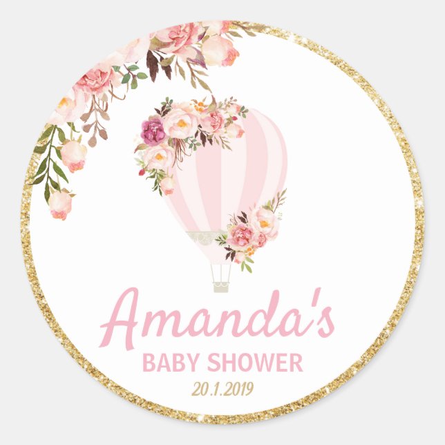 Etiketter för Tack av blommigtens Luftballong (Framsida)