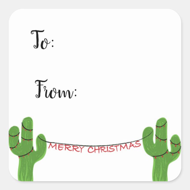 Etiketter för Texas julgåva (Framsida)