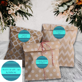 Etiketter för textpaketering i Linjer med blå Anpa