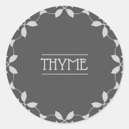 Etiketter för Thyme Spice Burk