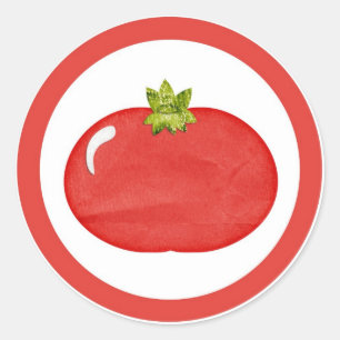Etiketter för tomatcirkelformade etiketter