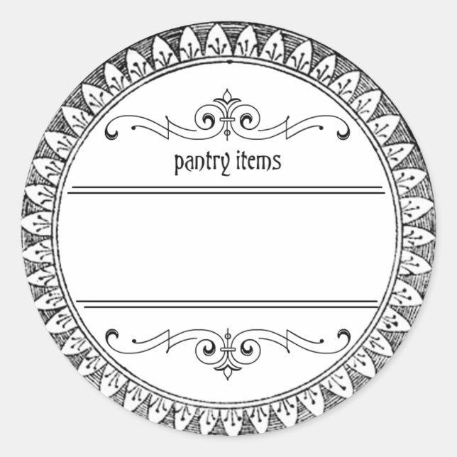 Etiketter för tomma panelobjekt för vintage (Framsida)