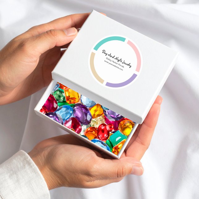 Etiketter för Trendig runda produktpresentationer (Skapare uppladdad)