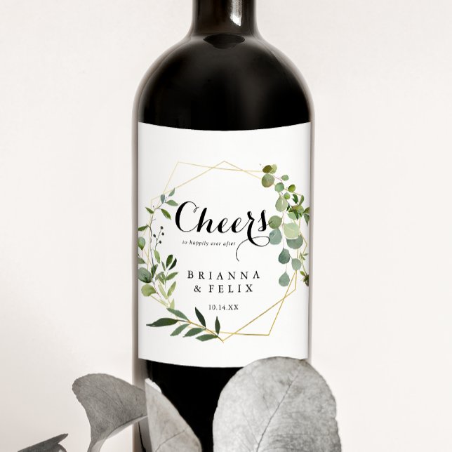 Etiketter för Tropiska Cheers Bröllop Vin (Skapare uppladdad)