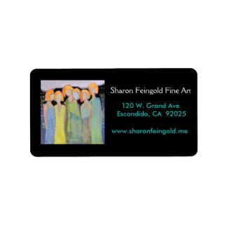 Etiketter för utländska vänner adressetikett