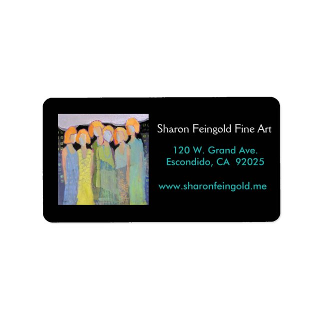 Etiketter för utländska vänner adressetikett (Framsidan)