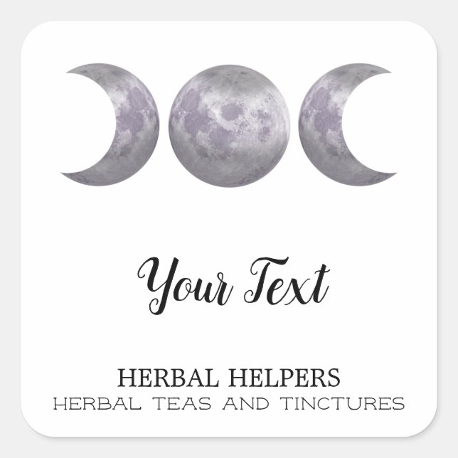 Etiketter för växtbaserade tea och läkemedel (Framsida)