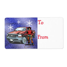 Etiketter för westerna Juletiketter