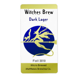 Etiketter för Witch och Blue Måne Flaska Fraktsedel