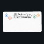 Etiketter - Helgdag Fraktsedel<br><div class="desc">Runt julprydnadsföremål i varje övre hörn,  ram den returadress du anpassar innan du köper. Springa etiketterna genom datorn eller lämna skrivan till målet på den nedre delen.</div>