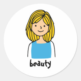 etiketter och etiketter för skönhetstecken