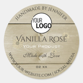 Etiketter och Logotyp för förpackning av lätt träb