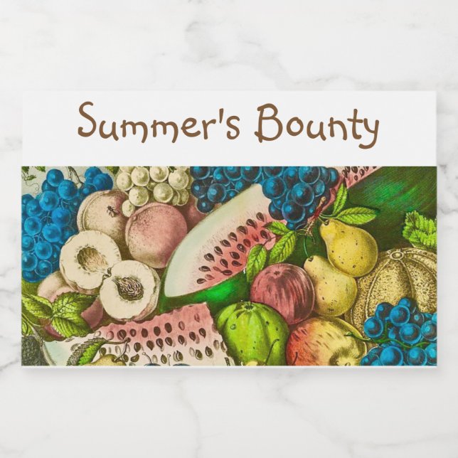 Etiketter på burk (Singel etikett)