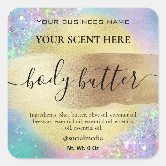 Etiketter på Guld-karosseri av bomull Pastel Candy (Framsida)