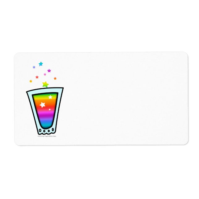 ETIKETTER - RAINBOW SHOTGLAS FRAKTSEDEL (Framsidan)