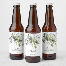 Etiketterna Eucalyptus Wedor Favor Beer Flaska Ölflaska Etikett