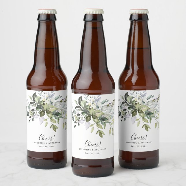 Etiketterna Eucalyptus Wedor Favor Beer Flaska Ölflaska Etikett (Flaskor)